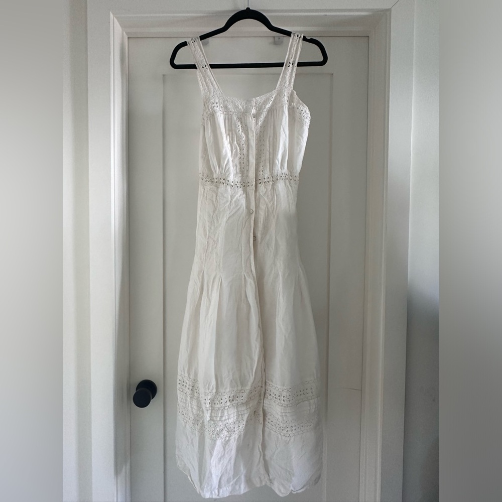 LoveShackFancy MIDI Dress white XS